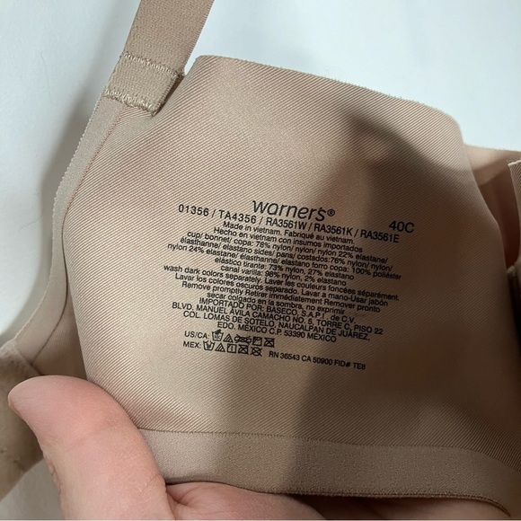 Warners‎ nude underwire bra size 40C - Picture 4 of 6